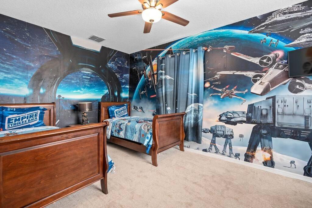 Lakeview W/8 Bedroom 5 Kingsuite 3 Miles To Disney Kissimmee Dış mekan fotoğraf